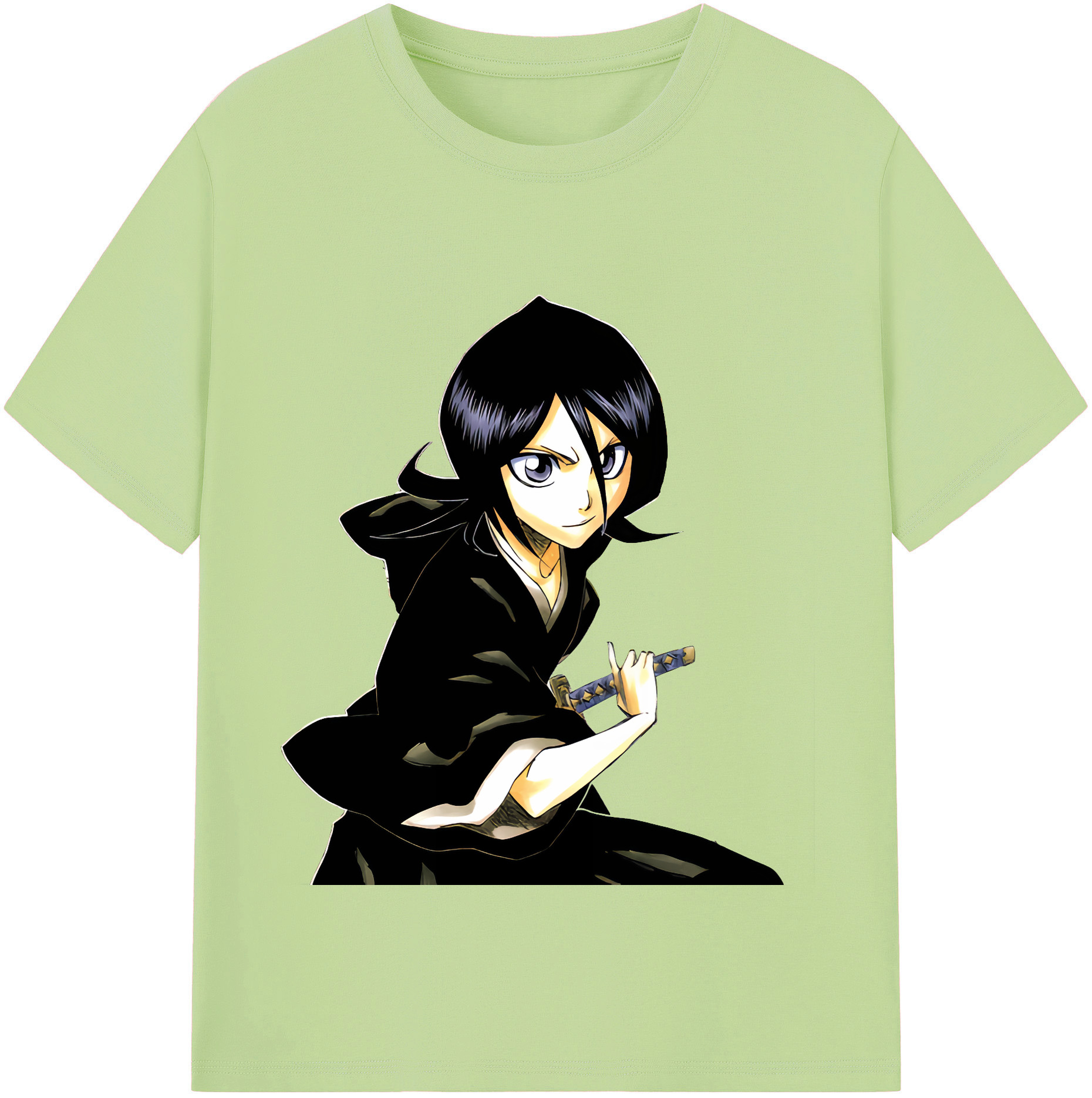 （画像用） ブリーチ 朽木ルキア BLEACH Kuchiki Rukia 綿100％半袖Tシャツ（フロントプリント）